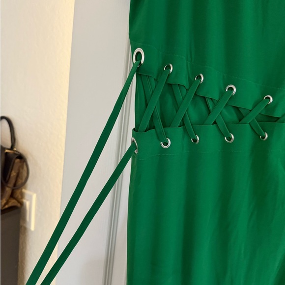 ASHLEY STEWART GREEN DETAILED DRESS - Picture 3 of 3